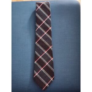 Austin‎ Manor Multicolor Brown Tweed Plaid Acrylic Tie